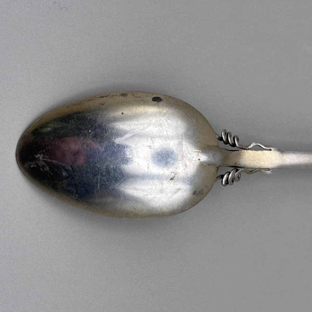 Vintage Sterling Silver Cripple Creek Colorado Mining District Souvenir Spoon
